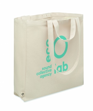 Logo trade promotional merchandise photo of: Recycled cotton shopping bag