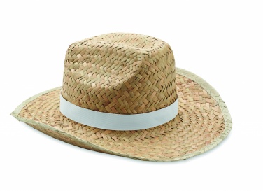 Logo trade advertising products picture of: Natural straw cowboy hat