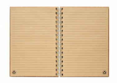 Logo trade corporate gift photo of: A5 ring bound Bamboo notebook
