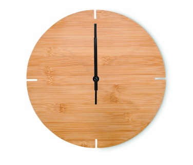 Logotrade advertising product picture of: Round shape bamboo wall clock