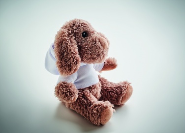 Logo trade promotional merchandise image of: Dog plush wearing a hoodie