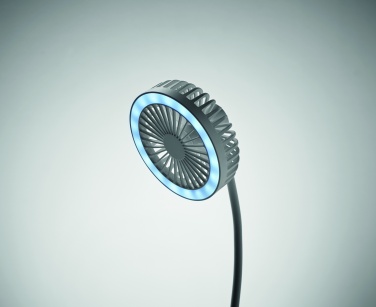 Logotrade advertising product picture of: Desktop charger fan with light
