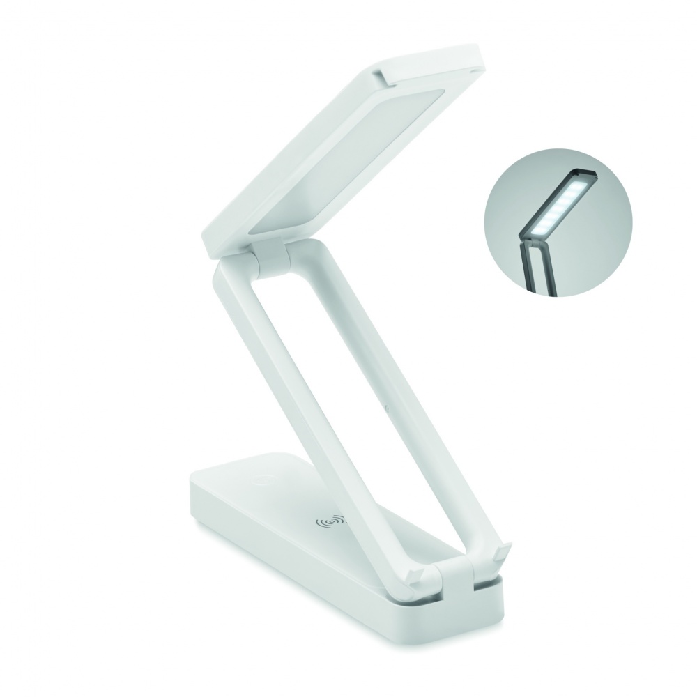 Logotrade promotional merchandise image of: Lamp and wireless charger 10W