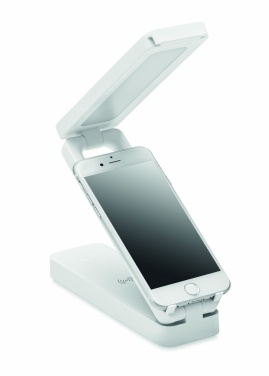 Logo trade promotional gift photo of: Lamp and wireless charger 10W
