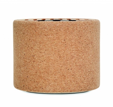 Logo trade promotional product photo of: Round cork wireless speaker