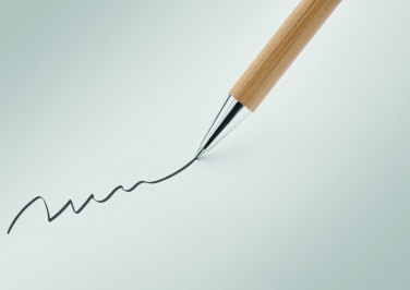 Logo trade advertising products picture of: Bamboo twist type ball pen