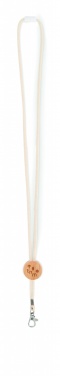 Logo trade promotional merchandise picture of: Cotton Lanyard with metal hook