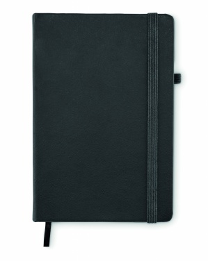 Logo trade promotional giveaways picture of: Recycled Leather A5 notebook
