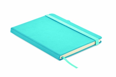 Logo trade promotional giveaways image of: Recycled Leather A5 notebook