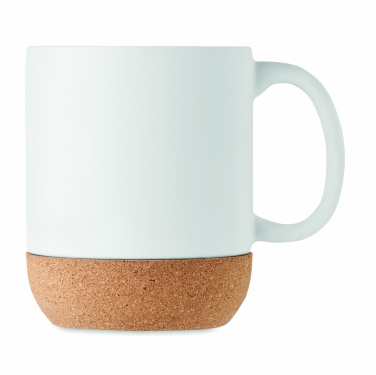Logo trade promotional gifts image of: Matt ceramic cork mug 300 ml