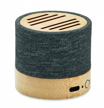 Logotrade corporate gift picture of: Bamboo RPET wireless speaker