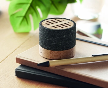 Logotrade advertising product picture of: Bamboo RPET wireless speaker