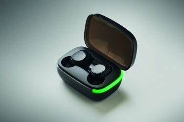Logo trade promotional products image of: TWS earbuds with charging case