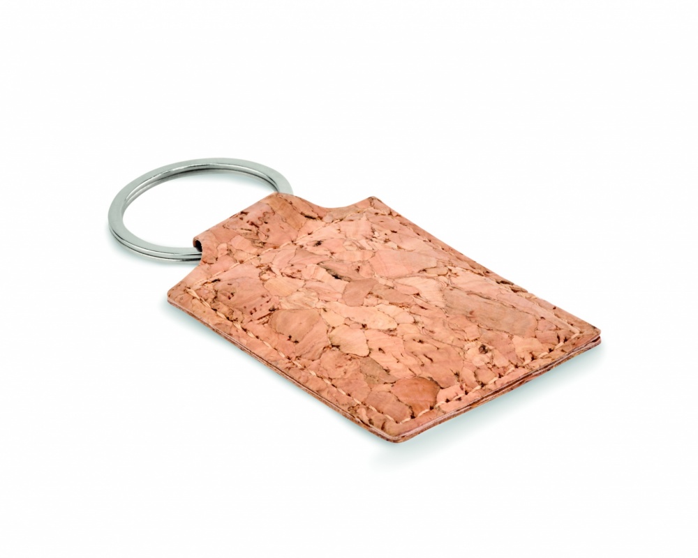 Logo trade promotional items image of: Rectangular cork key ring Imatra