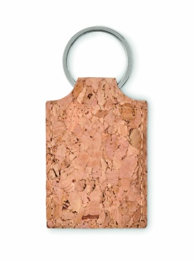 Logo trade advertising product photo of: Rectangular cork key ring Imatra