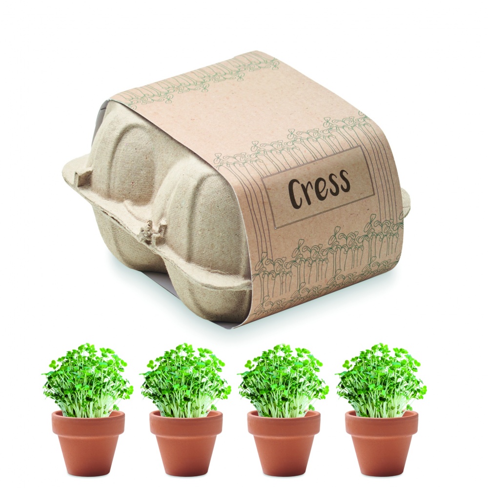 Logo trade promotional product photo of: Egg carton growing kit