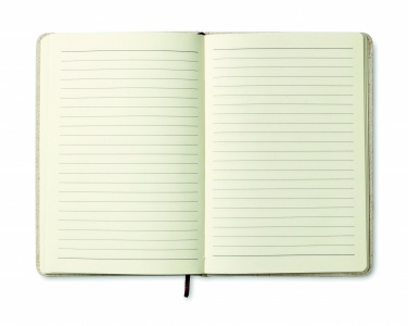 Logo trade promotional gift photo of: A6 canvas notebook lined