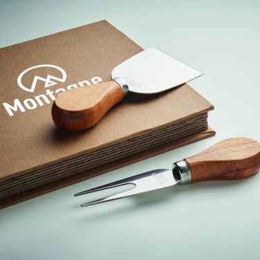 Logo trade promotional gifts image of: Set of 4 cheese knives