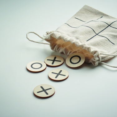 Logo trade promotional products image of: Wooden tic tac toe