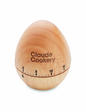 Logo trade promotional merchandise image of: Pine wood egg timer
