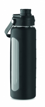 Logo trade corporate gifts picture of: Glass bottle with sleeve 750 ml
