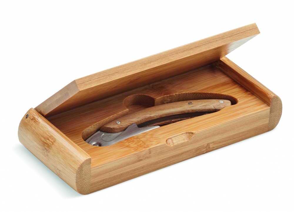 Logo trade promotional gifts picture of: Waiter's knife in bamboo