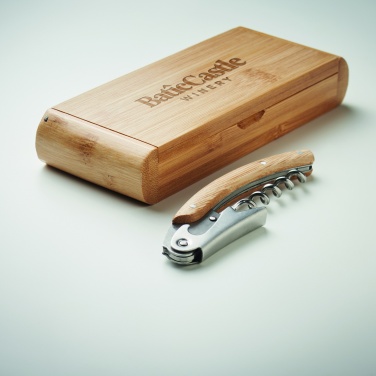 Logo trade promotional items picture of: Waiter's knife in bamboo