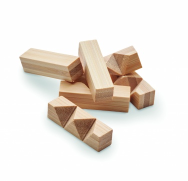 Logotrade promotional products photo of: Bamboo brain teaser star shape
