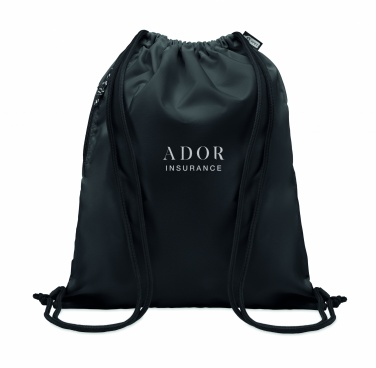 Logotrade promotional giveaways photo of: Large drawstring bag 300D RPET