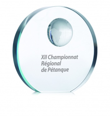 Logotrade promotional merchandise image of: Globe glass trophy