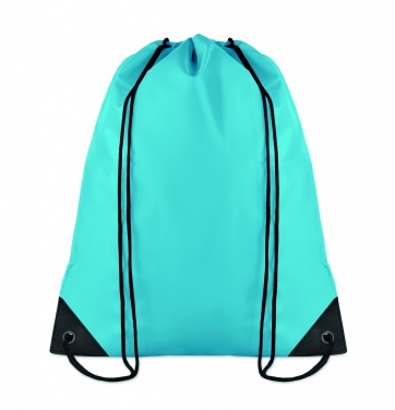 Logo trade promotional giveaways image of: 190T Polyester drawstring bag