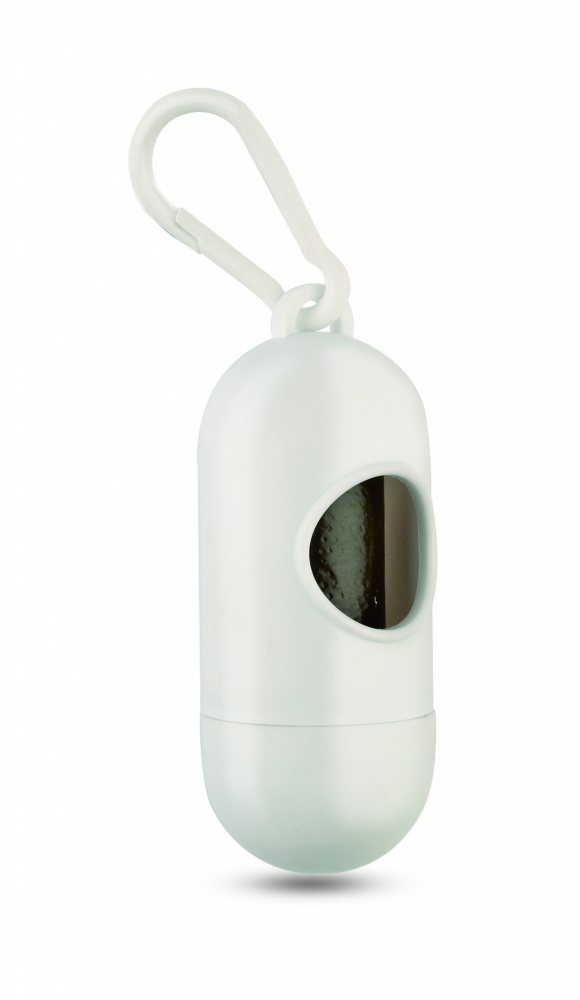 Logo trade promotional merchandise photo of: Container for pet bag w/ hook