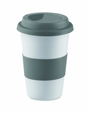 Logotrade promotional merchandise image of: Ceramic mug w/ lid and sleeve