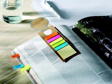 Logo trade promotional products picture of: Bookmark with sticky memo pad
