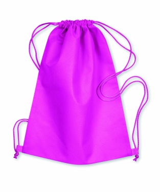 Logo trade promotional giveaway photo of: 80gr/m² nonwoven drawstring