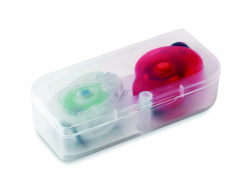 Logo trade promotional products picture of: 2 bicycle lights in PP box