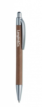 Logo trade promotional merchandise image of: Carton barrel ball pen