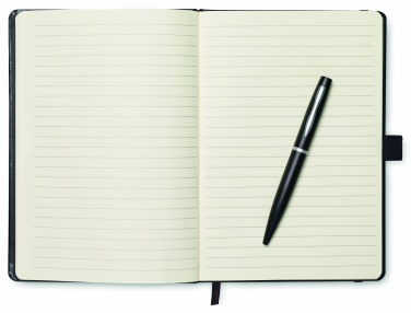 Logo trade promotional products picture of: A5 notebook with pen 72 lined