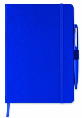 Logo trade corporate gift photo of: A5 notebook with pen 72 lined