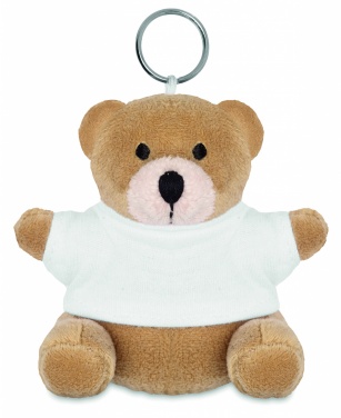 Logo trade promotional gifts image of: Teddy bear key ring FINLAND