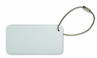 Logo trade business gift photo of: Aluminium luggage tag