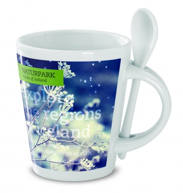 Logo trade advertising products picture of: Sublimation mug with spoon