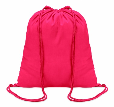 Logo trade promotional giveaways image of: 100gr/m² cotton drawstring bag