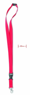 Logo trade promotional merchandise photo of: Lanyard hook and buckle 20 mm