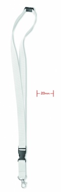 Logo trade business gifts image of: Lanyard hook and buckle 20 mm