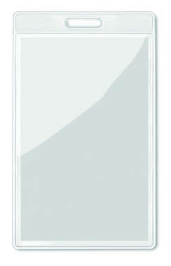 Logo trade promotional merchandise picture of: Transparent badge 7.5cmx12.5cm