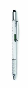 Logo trade promotional item photo of: Spirit level pen with ruler