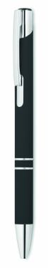 Logo trade corporate gifts image of: Ball pen in rubberised finish