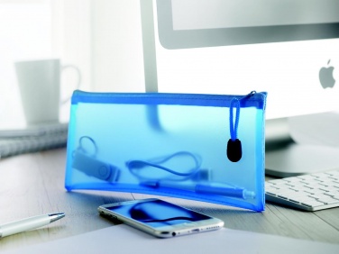 Logo trade promotional items image of: PVC pencil case