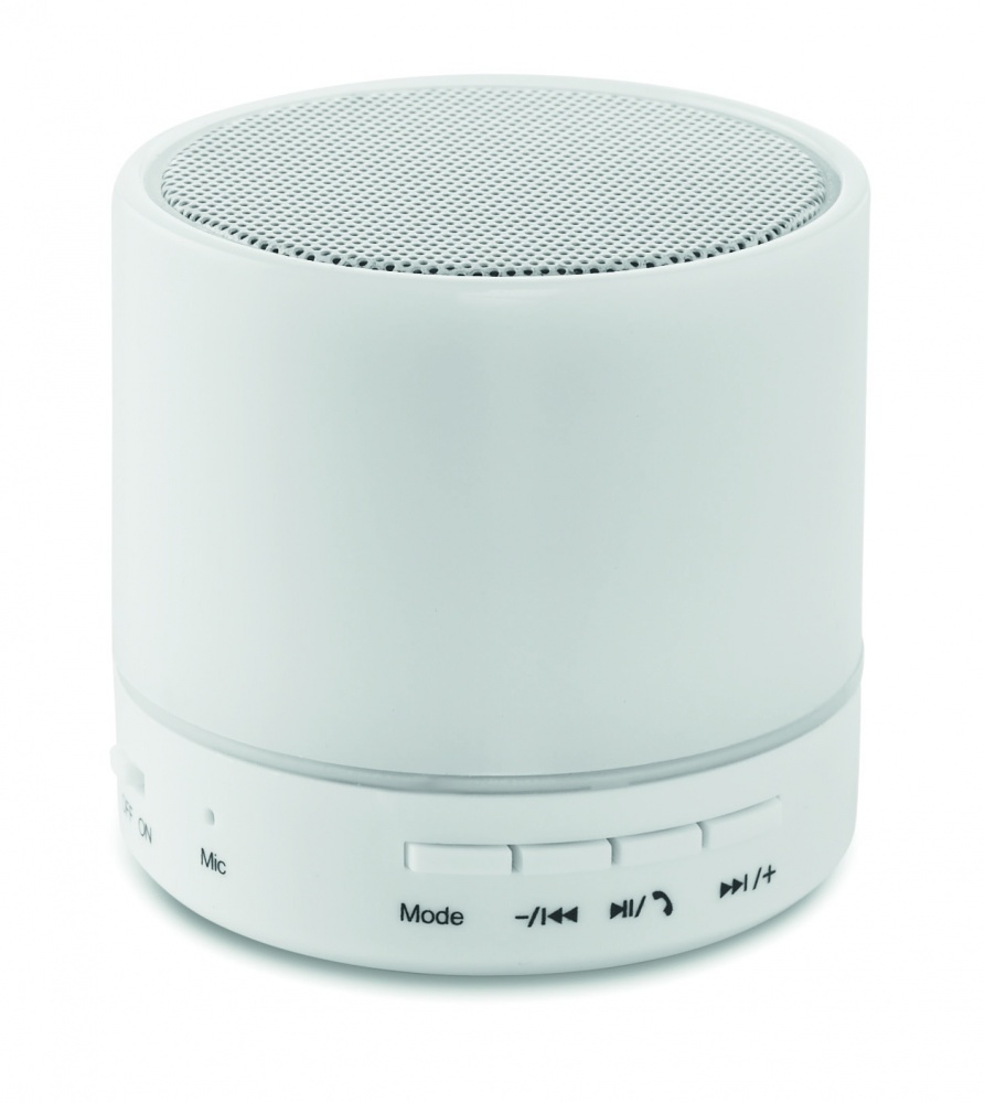 Logotrade promotional products photo of: Round wireless speaker LED